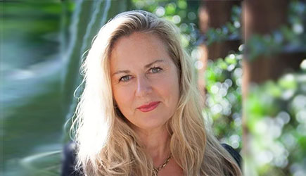 Portrait of Sandra Rebok, a professional partner of American Friends of the Alexander von Humboldt Foundation.