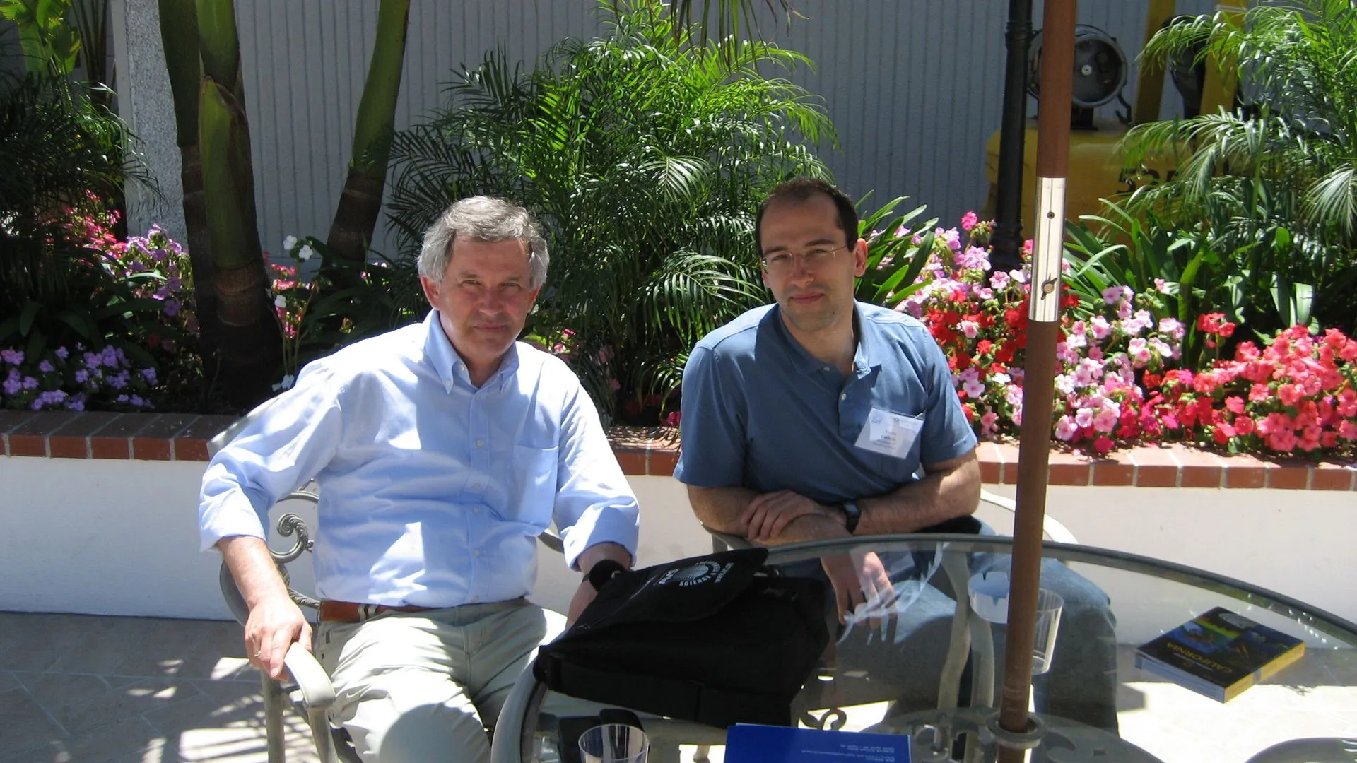 Photo of Carles Corbella Roca and Klaus Bewilogua, emphasizing research collaboration