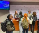 Photo of staff and visitors demonstrating Historically Black College and University presence.