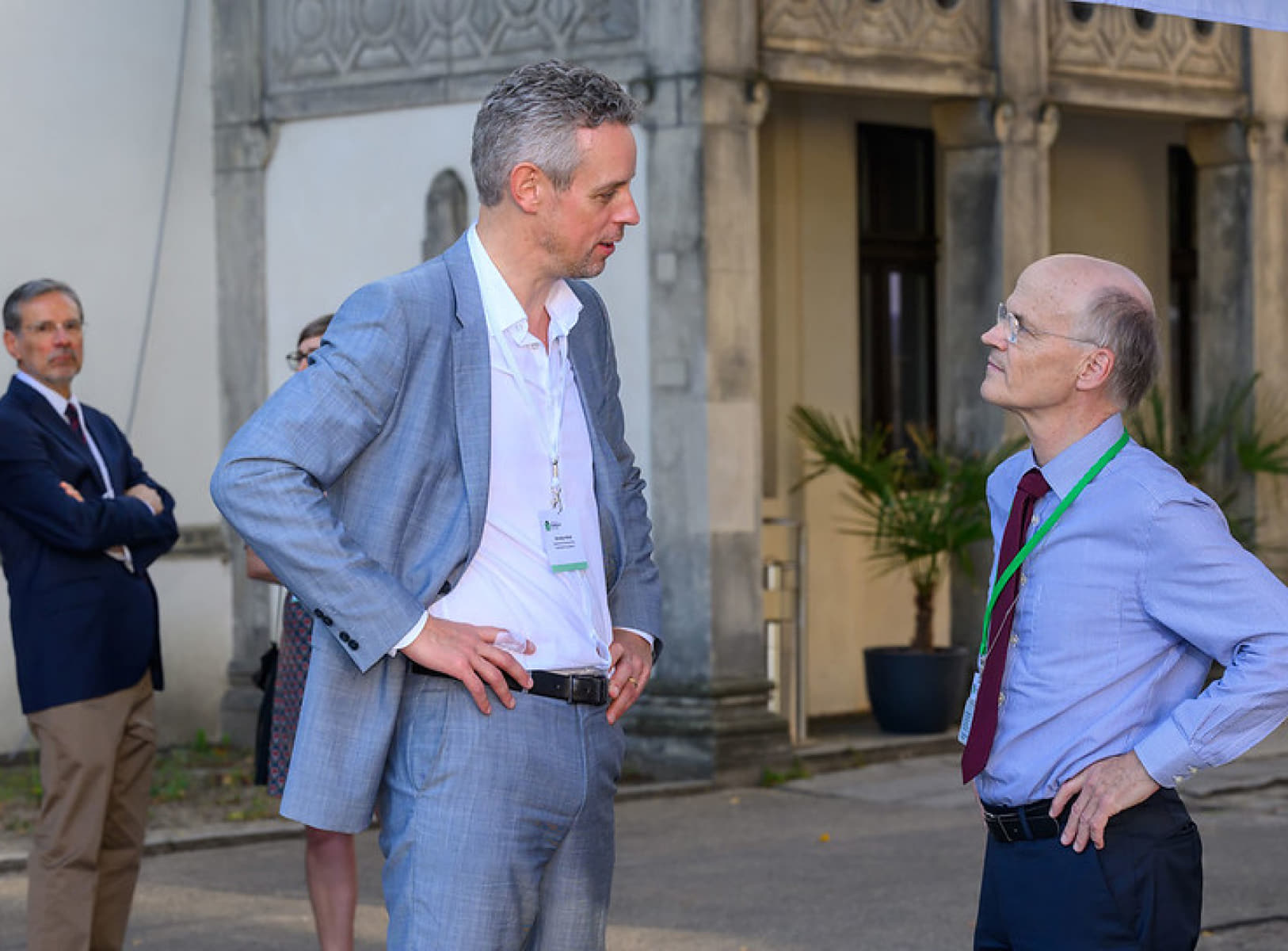 Photo of AFAvH President Christian Haenel and former AvH Secretary General Enno Aufderheide in Berlin.