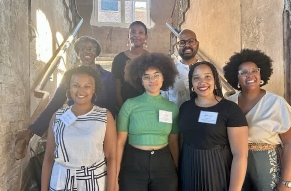 Portrait of Kennith Rosario, Aki Krishnamurthy, Andrea Stith, Lara Martins, Verity Cook, Erin Moody, and Akasemi Newsome.